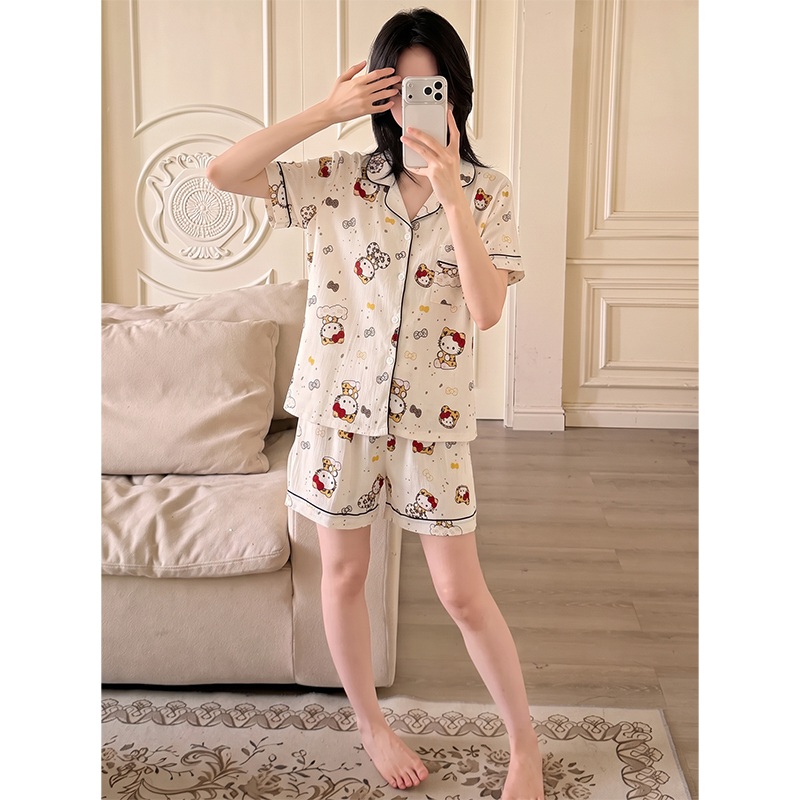 Women's Summer Cloud Cotton Short Sleeve & Shorts Loungewear Set