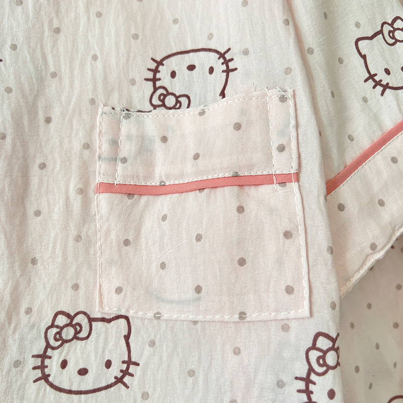 Summer Cloud Cotton Homewear Women Short Sleeve Shorts 2 Pcs Breathabl photo 4 (style 6006155101214161)