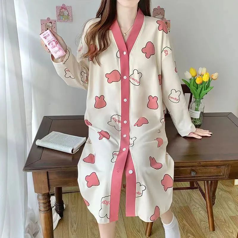 Women's Summer Cotton Cardigan Short Sleeve & Shorts Loungewear Set photo 4 (style SM-1E0F65)
