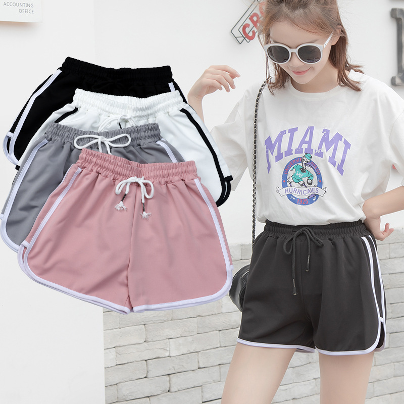 Sports Shorts Women Summer Casual Loose Straight Outdoor High Waist Sl photo 2 (style 613878983677)