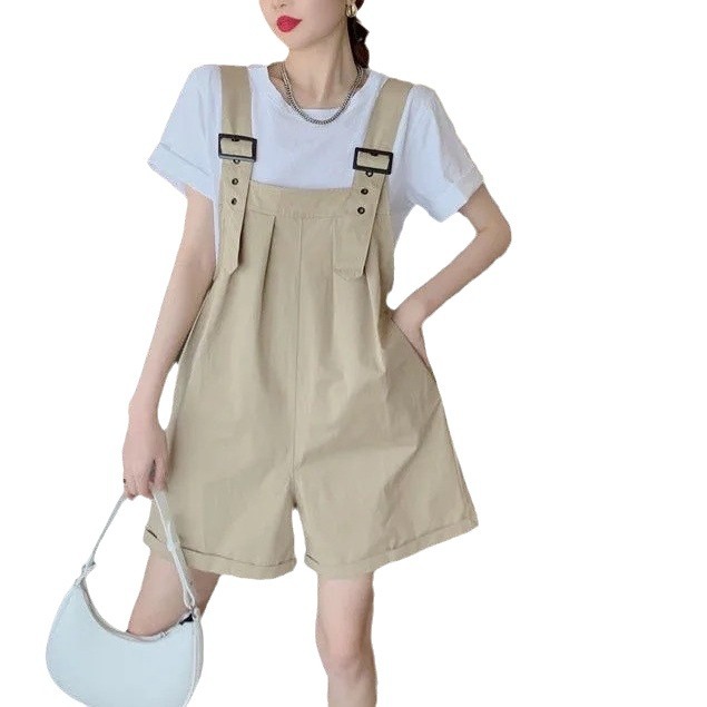 Cargo Overall Shorts Women Summer Petite Jumpsuit New Korean Loose Thi photo 5 (style 648893956983)