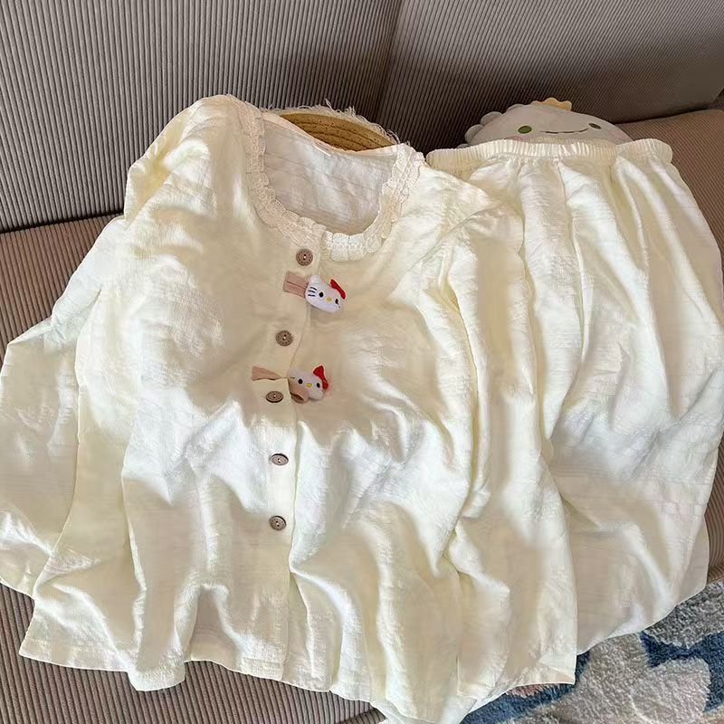 Summer Cotton With Pads Homewear Women Short Sleeve Shorts 2 Pcs Breat photo 5 (style 7004)