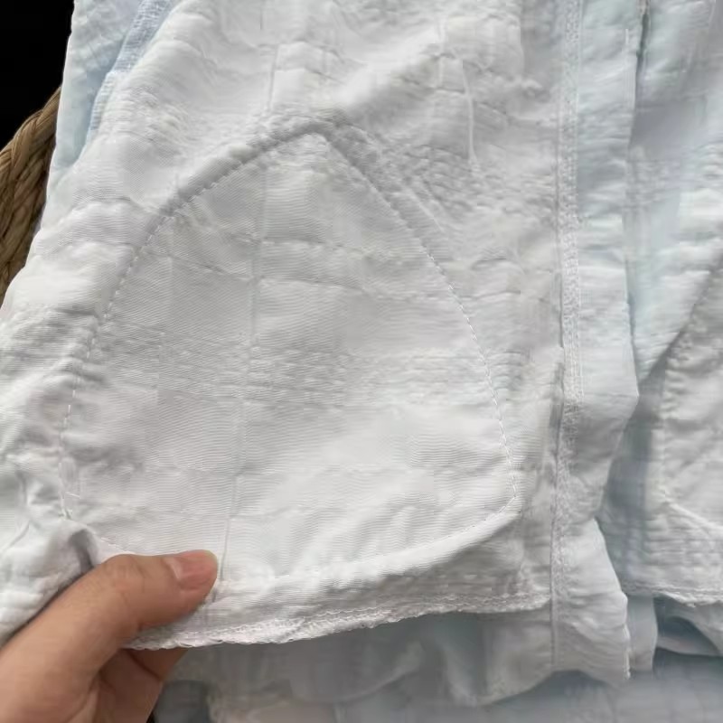 Summer Cotton With Pads Homewear Women Short Sleeve Shorts 2 Pcs Breat photo 5 (style 7005)