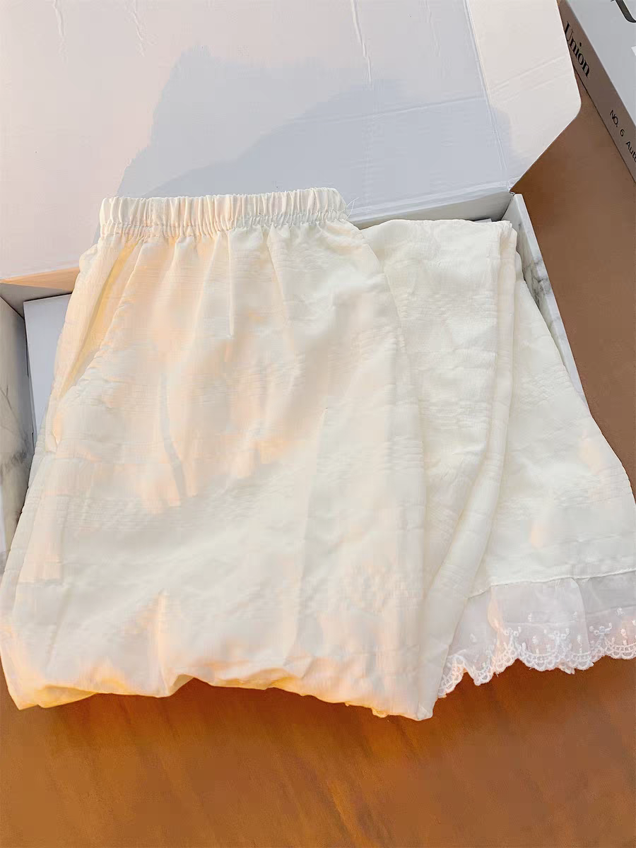 Summer Cotton With Pads Homewear Women Short Sleeve Shorts 2 Pcs Breat photo 4 (style 7015)