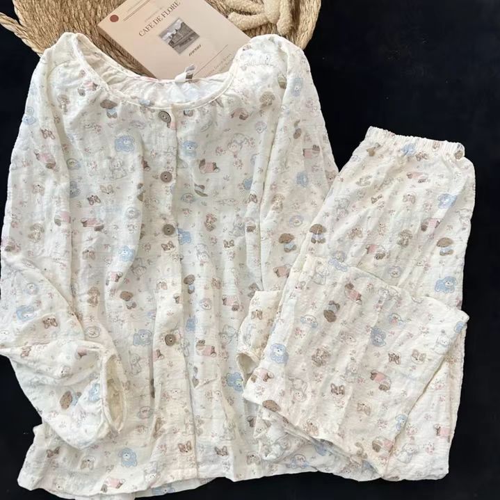 Summer Cotton With Pads Homewear Women Short Sleeve Shorts 2 Pcs Breat photo 6 (style 70217022)