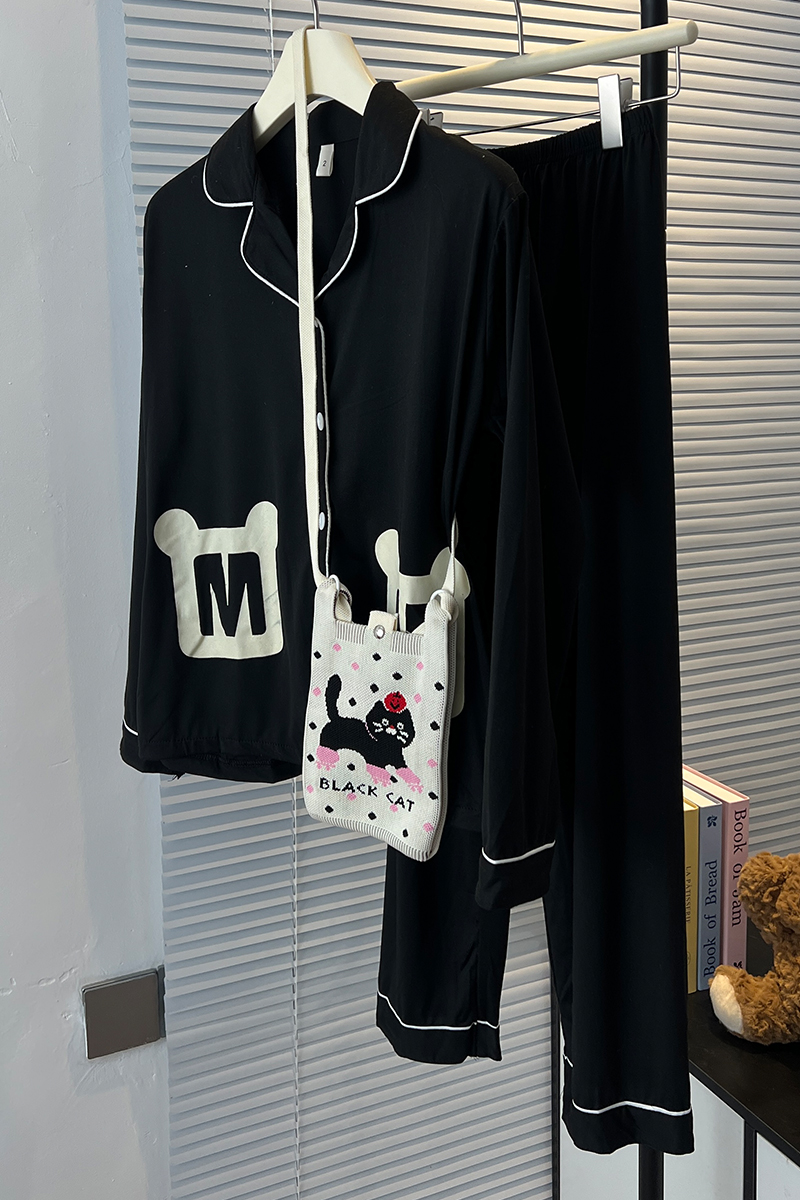 Summer Cotton-Like Cardigan Homewear Women Short Sleeve Shorts 2 Pcs B photo 1 (style 7023212)