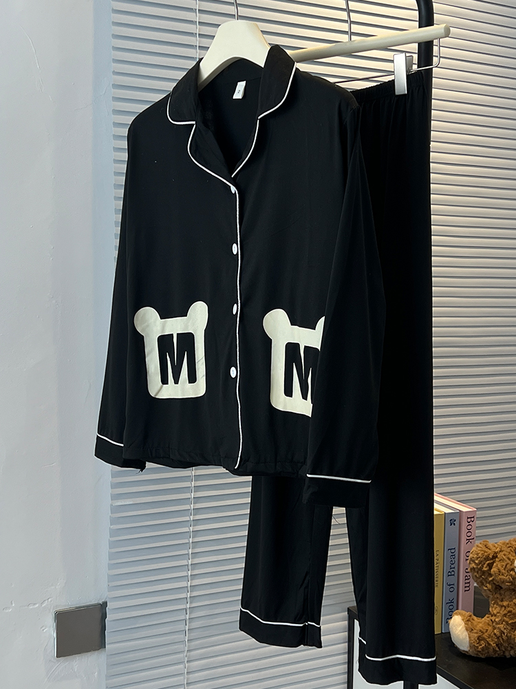 Summer Cotton-Like Cardigan Homewear Women Short Sleeve Shorts 2 Pcs B photo 4 (style 7023212)