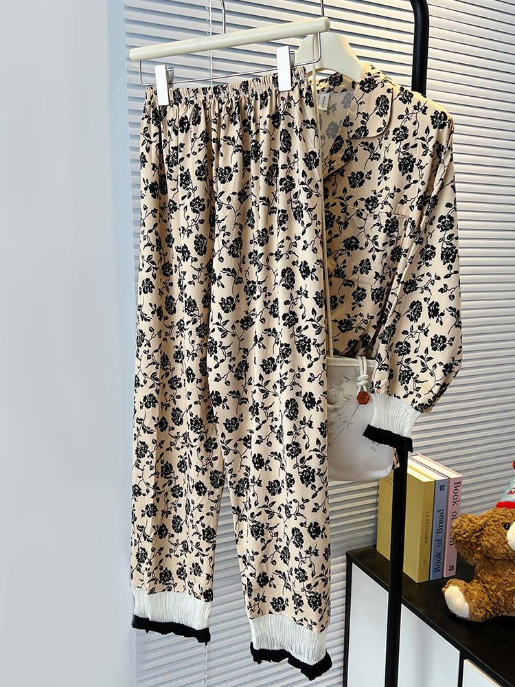 Summer Cotton-Like Homewear Women Short Sleeve Shorts 2 Pcs Breathable photo 7 (style 7069252)