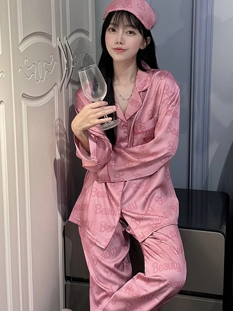 Summer Ice Silk Homewear Women Short Sleeve Shorts 2 Pcs Breathable Co photo 5 (style 709532)