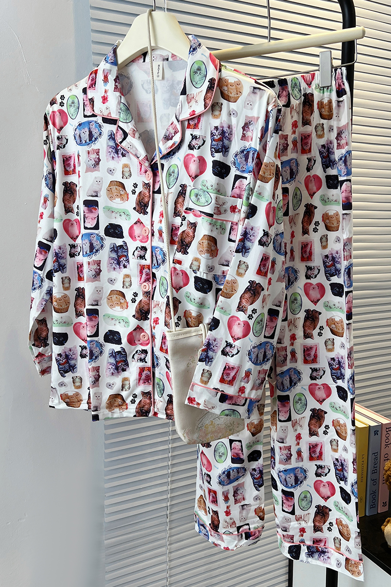 Summer Cotton-Like Homewear Women Short Sleeve Shorts 2 Pcs Breathable photo 1 (style 7099252)