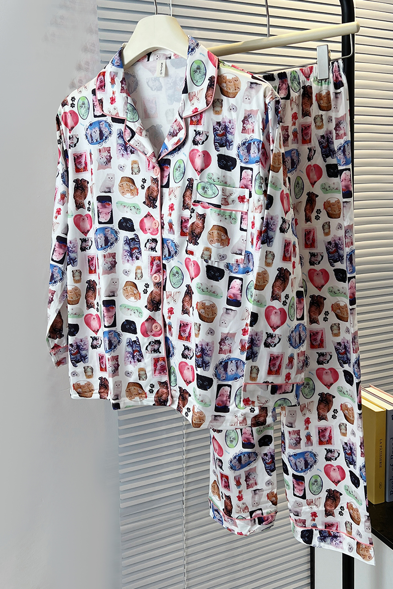 Summer Cotton-Like Homewear Women Short Sleeve Shorts 2 Pcs Breathable photo 2 (style 7099252)