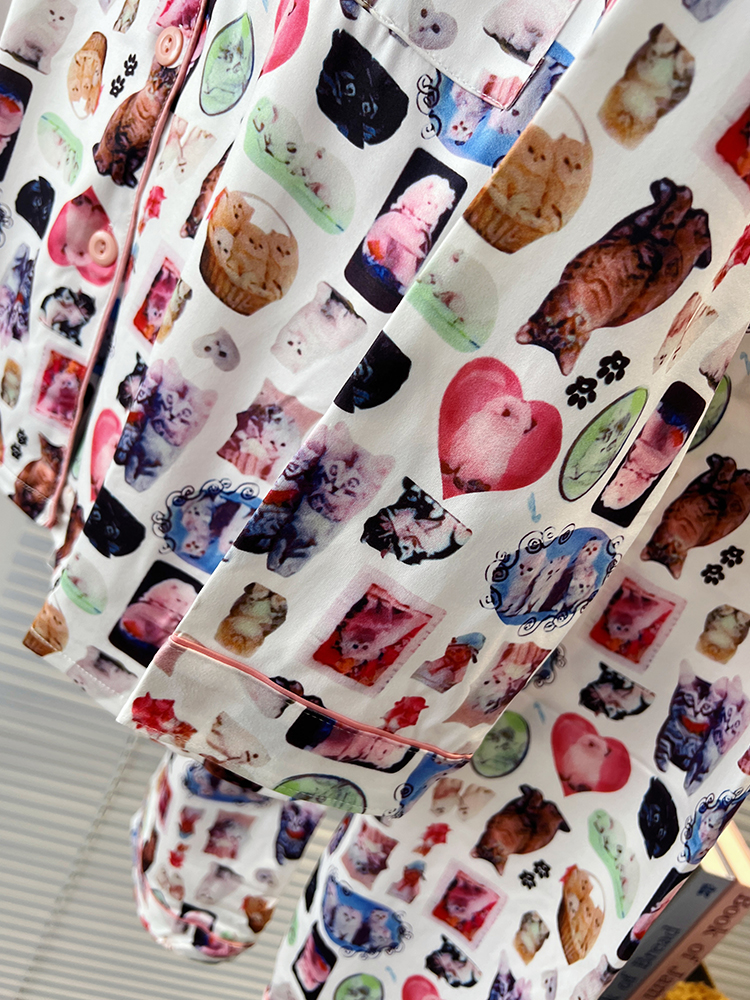 Summer Cotton-Like Homewear Women Short Sleeve Shorts 2 Pcs Breathable photo 4 (style 7099252)