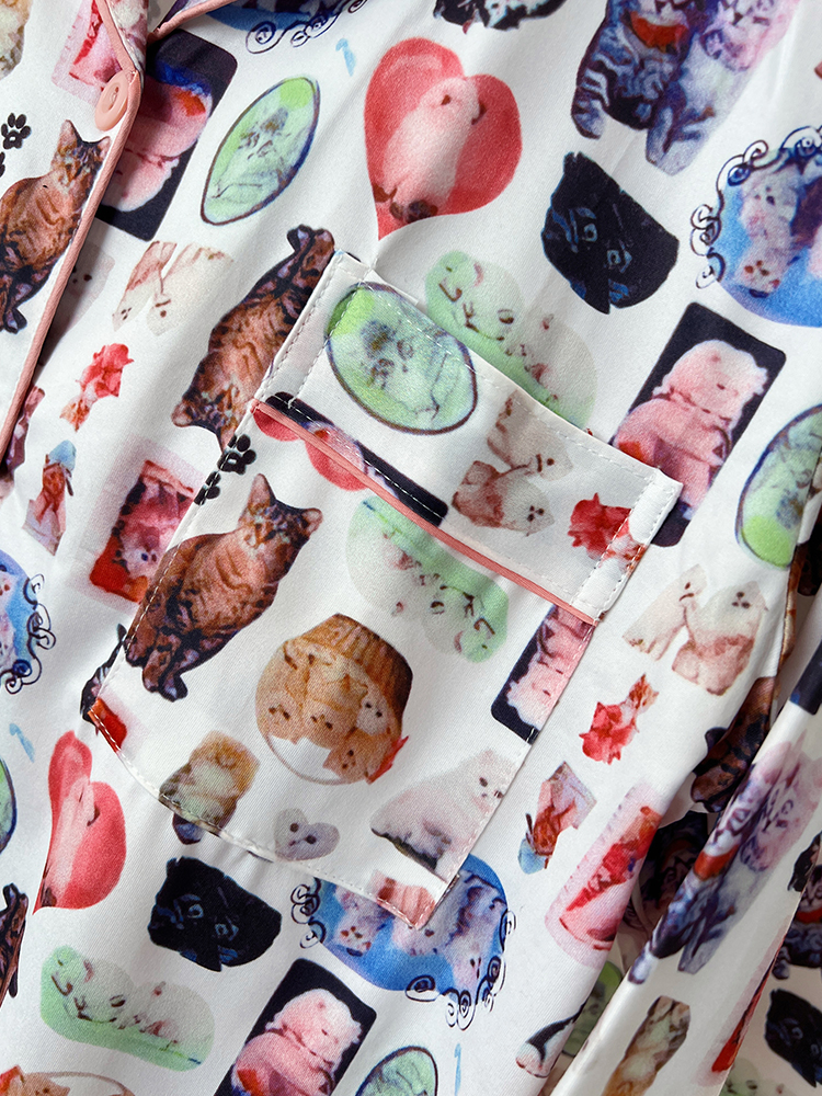 Summer Cotton-Like Homewear Women Short Sleeve Shorts 2 Pcs Breathable photo 5 (style 7099252)