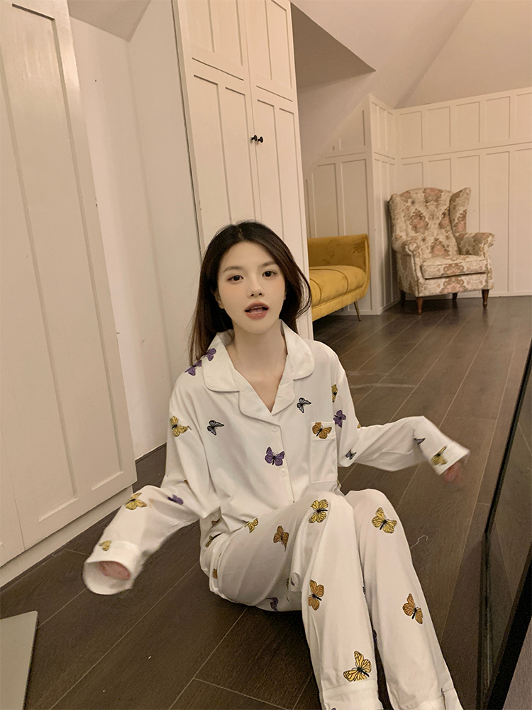 Summer Cotton-Like Homewear Women Short Sleeve Shorts 2 Pcs Breathable photo 2 (style 710525)