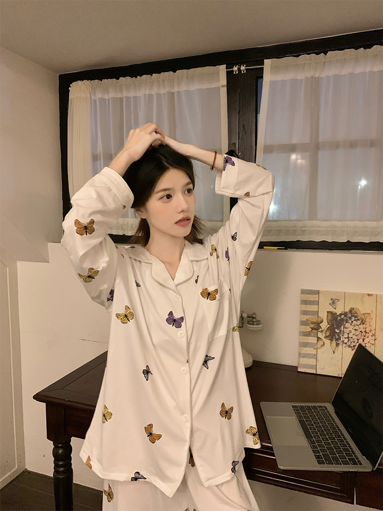 Summer Cotton-Like Homewear Women Short Sleeve Shorts 2 Pcs Breathable photo 5 (style 710525)