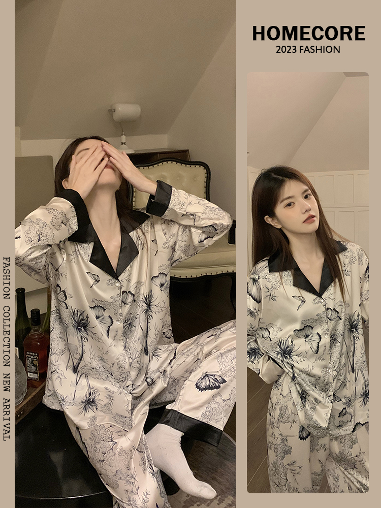 Women's Summer Cotton Double-Layer Short Sleeve & Shorts Loungewear Se photo 2 (style SM-C3A000)