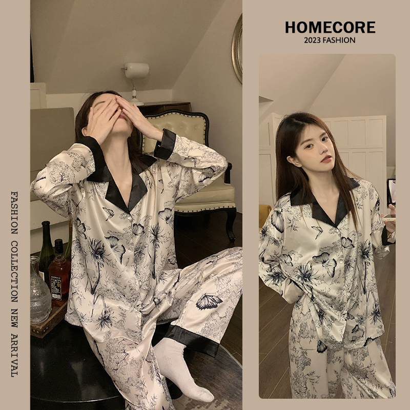 Women's Summer Cotton Double-Layer Short Sleeve & Shorts Loungewear Se photo 3 (style SM-C3A000)