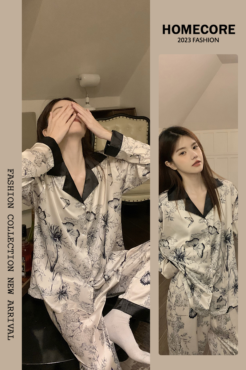 Summer Cotton Long Sleeve Homewear Women Short Sleeve Shorts 2 Pcs Breathable Wholesale
