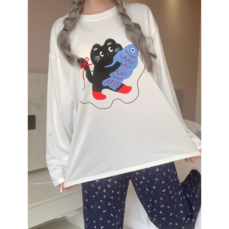 Summer Cotton-Like Homewear Women Short Sleeve Shorts 2 Pcs Breathable photo 6 (style 712319)