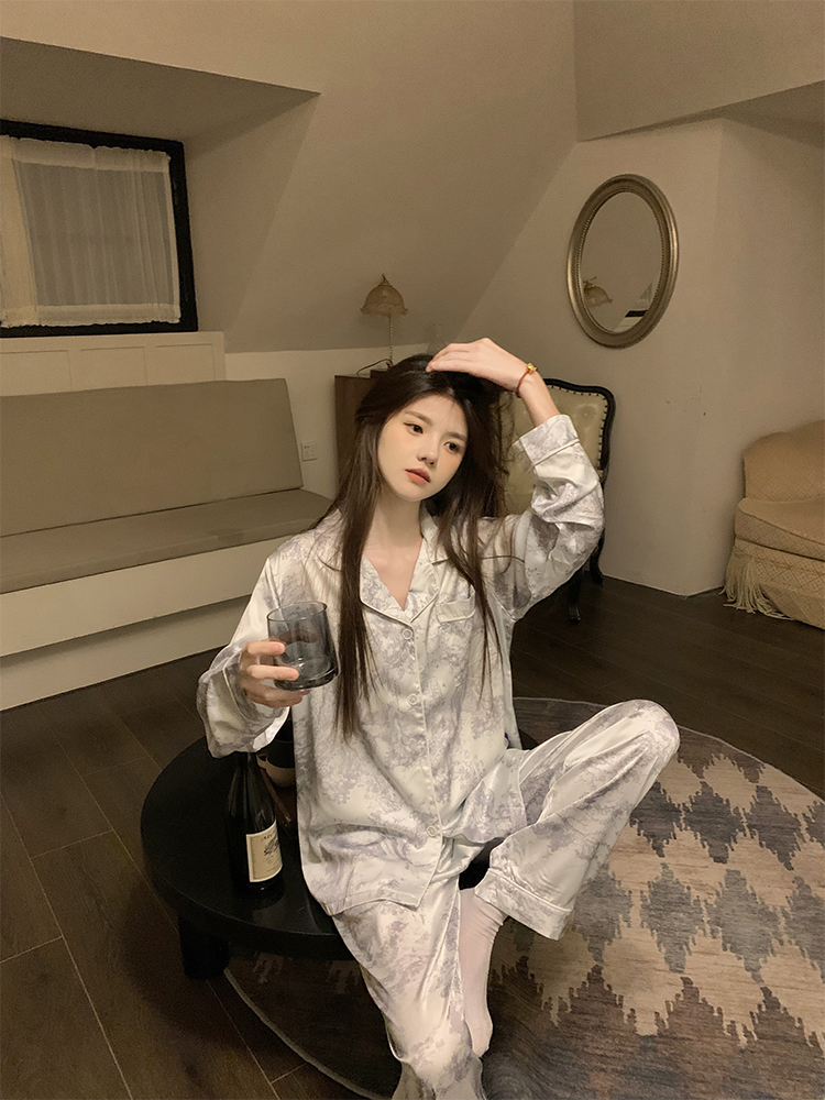 Summer Cotton Homewear Women Short Sleeve Shorts 2 Pcs Breathable Comf photo 5 (style 7154)