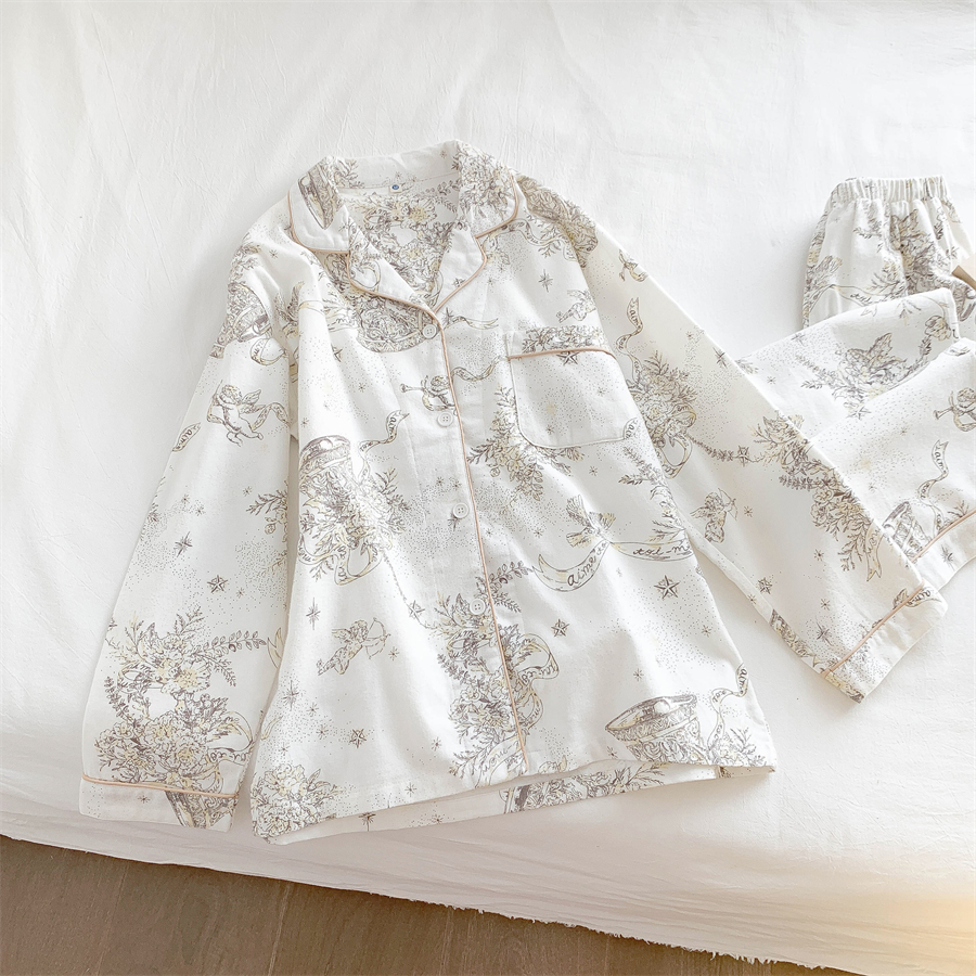 Summer Cotton-Like Homewear Women Short Sleeve Shorts 2 Pcs Breathable photo 4 (style 716325)