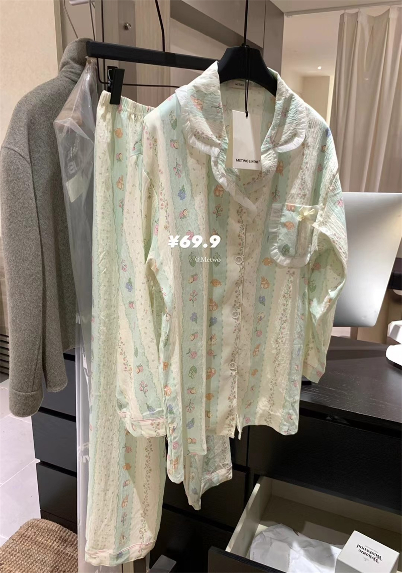 Summer Cloud Cotton With Pads Homewear Women Short Sleeve Shorts 2 Pcs photo 1 (style 716528)
