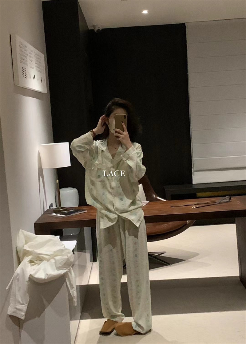 Summer Cloud Cotton With Pads Homewear Women Short Sleeve Shorts 2 Pcs photo 3 (style 716528)