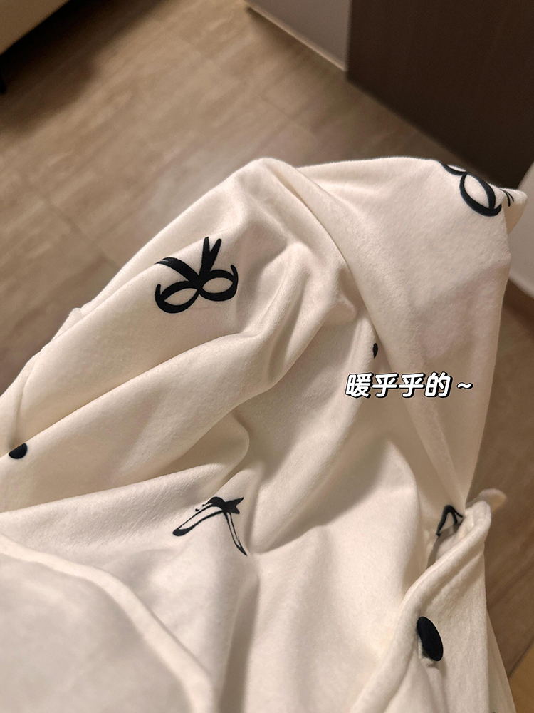 Summer Cotton Bowknot Homewear Women Short Sleeve Shorts 2 Pcs Breatha photo 3 (style 7172332)