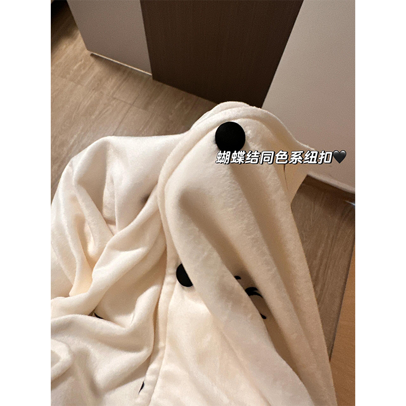 Summer Cotton Bowknot Homewear Women Short Sleeve Shorts 2 Pcs Breatha photo 7 (style 7172332)