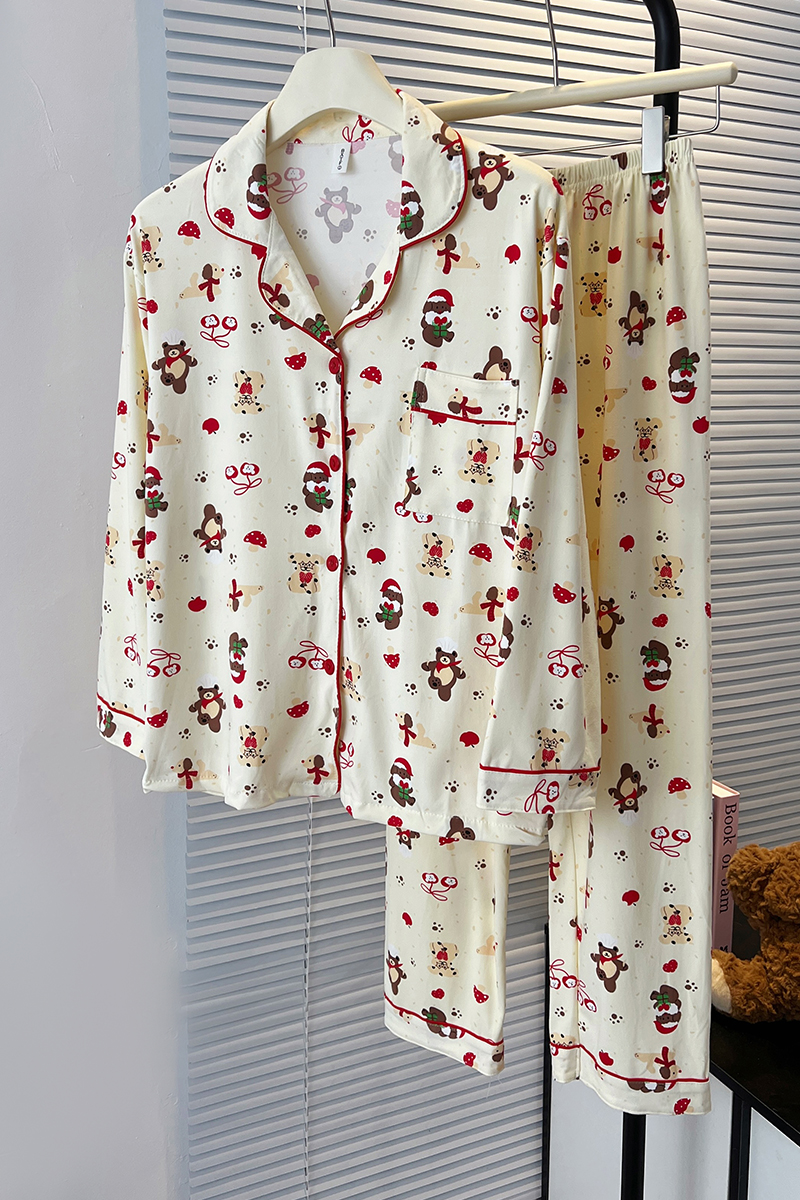 Summer Cotton-Like Homewear Women Short Sleeve Shorts 2 Pcs Breathable photo 1 (style 717721)