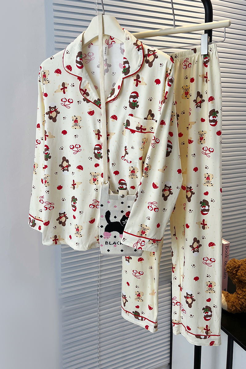 Summer Cotton-Like Homewear Women Short Sleeve Shorts 2 Pcs Breathable photo 2 (style 717721)