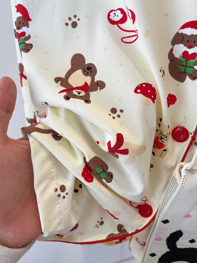 Summer Cotton-Like Homewear Women Short Sleeve Shorts 2 Pcs Breathable photo 3 (style 717721)