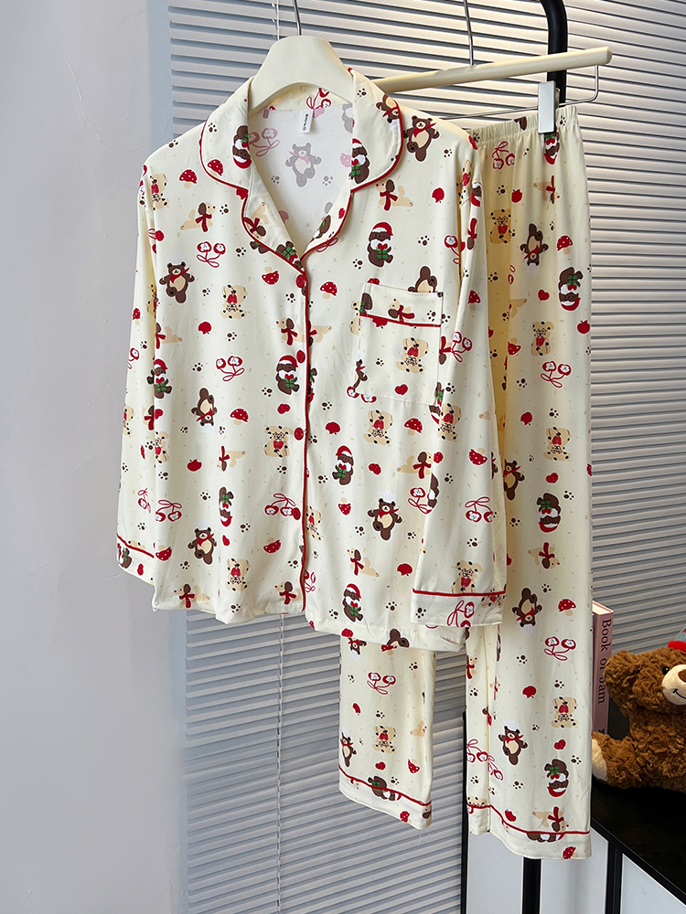 Summer Cotton-Like Homewear Women Short Sleeve Shorts 2 Pcs Breathable photo 7 (style 717721)