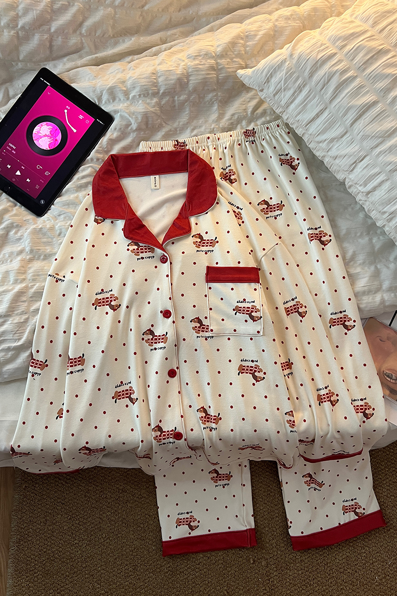 Summer Cotton Homewear Women Short Sleeve Shorts 2 Pcs Breathable Comf photo 1 (style 718035)