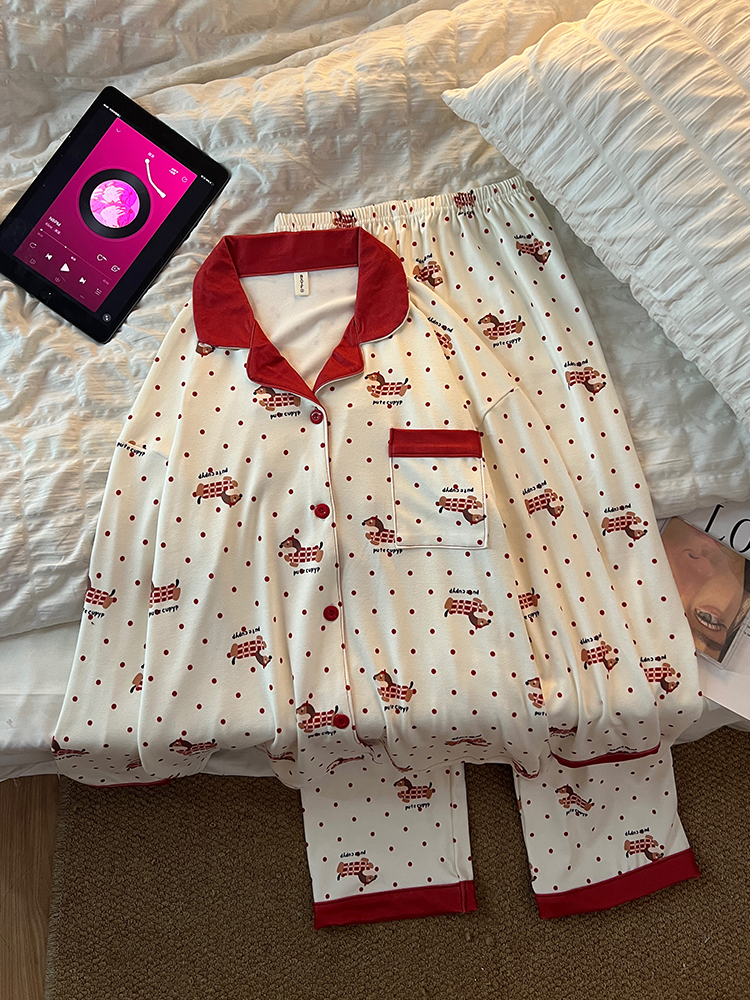 Summer Cotton Homewear Women Short Sleeve Shorts 2 Pcs Breathable Comf photo 5 (style 718035)