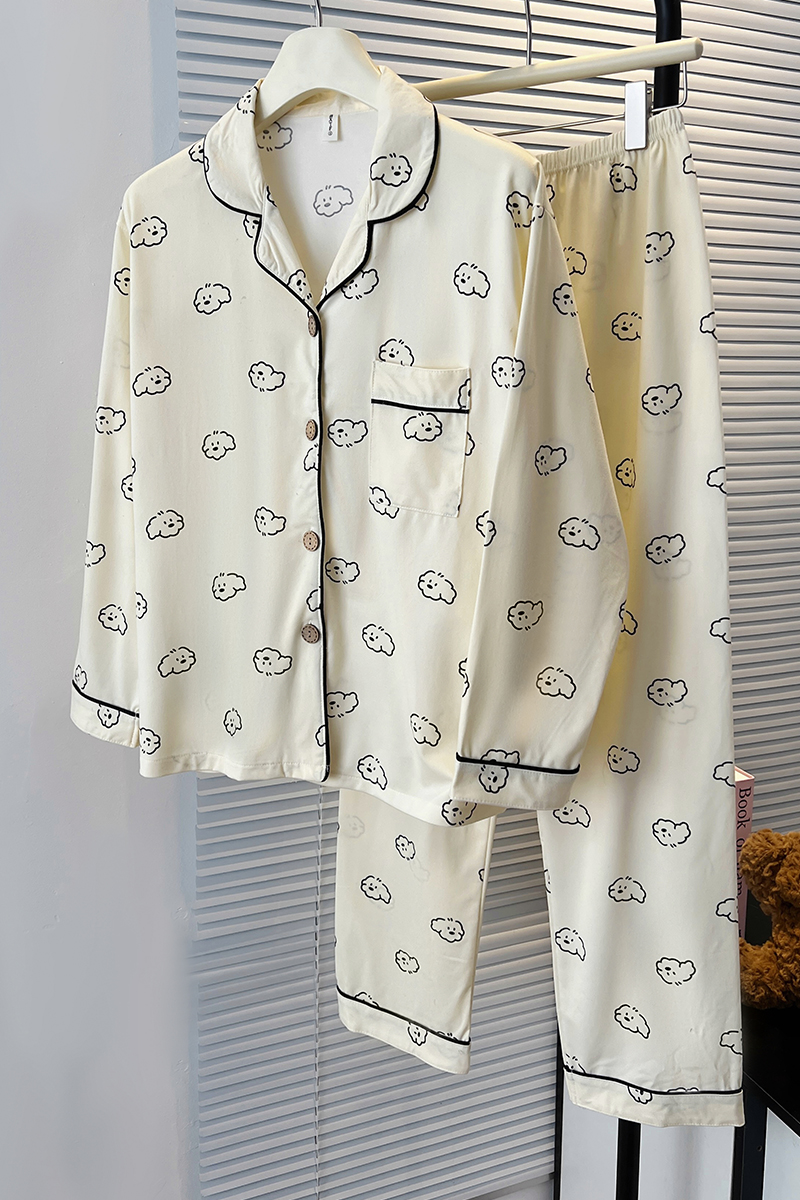 Summer Cotton-Like Homewear Women Short Sleeve Shorts 2 Pcs Breathable photo 2 (style 7182212)