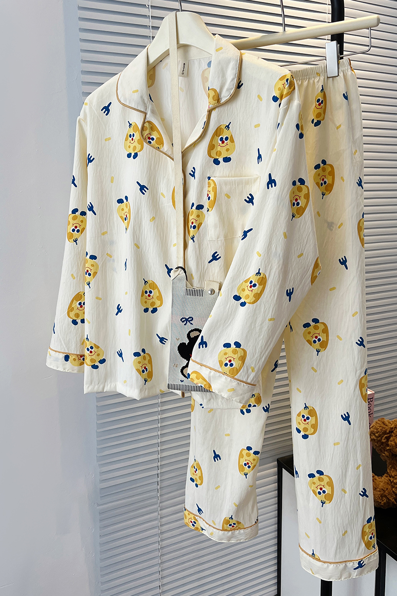 Summer Cloud Cotton Homewear Women Short Sleeve Shorts 2 Pcs Breathabl photo 2 (style 7184202)