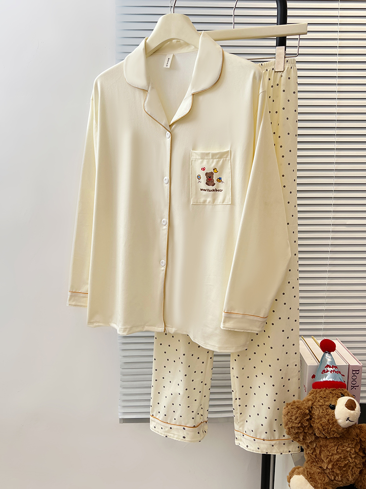 Summer Cotton-Like Homewear Women Short Sleeve Shorts 2 Pcs Breathable photo 5 (style 7197212)