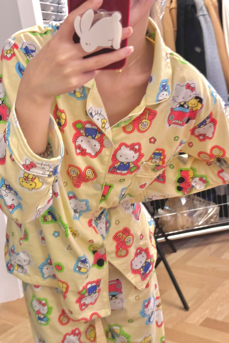 Summer Cotton-Like Homewear Women Short Sleeve Shorts 2 Pcs Breathable photo 3 (style 7204)