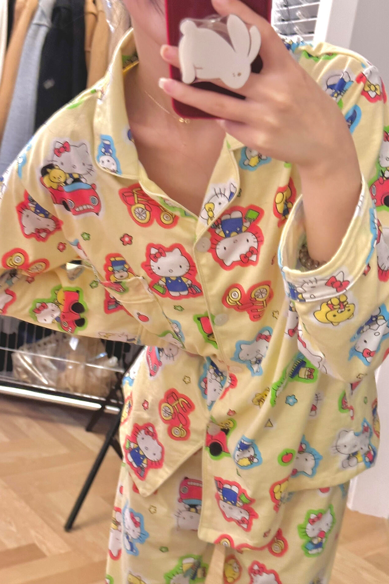 Summer Cotton-Like Homewear Women Short Sleeve Shorts 2 Pcs Breathable photo 4 (style 7204)