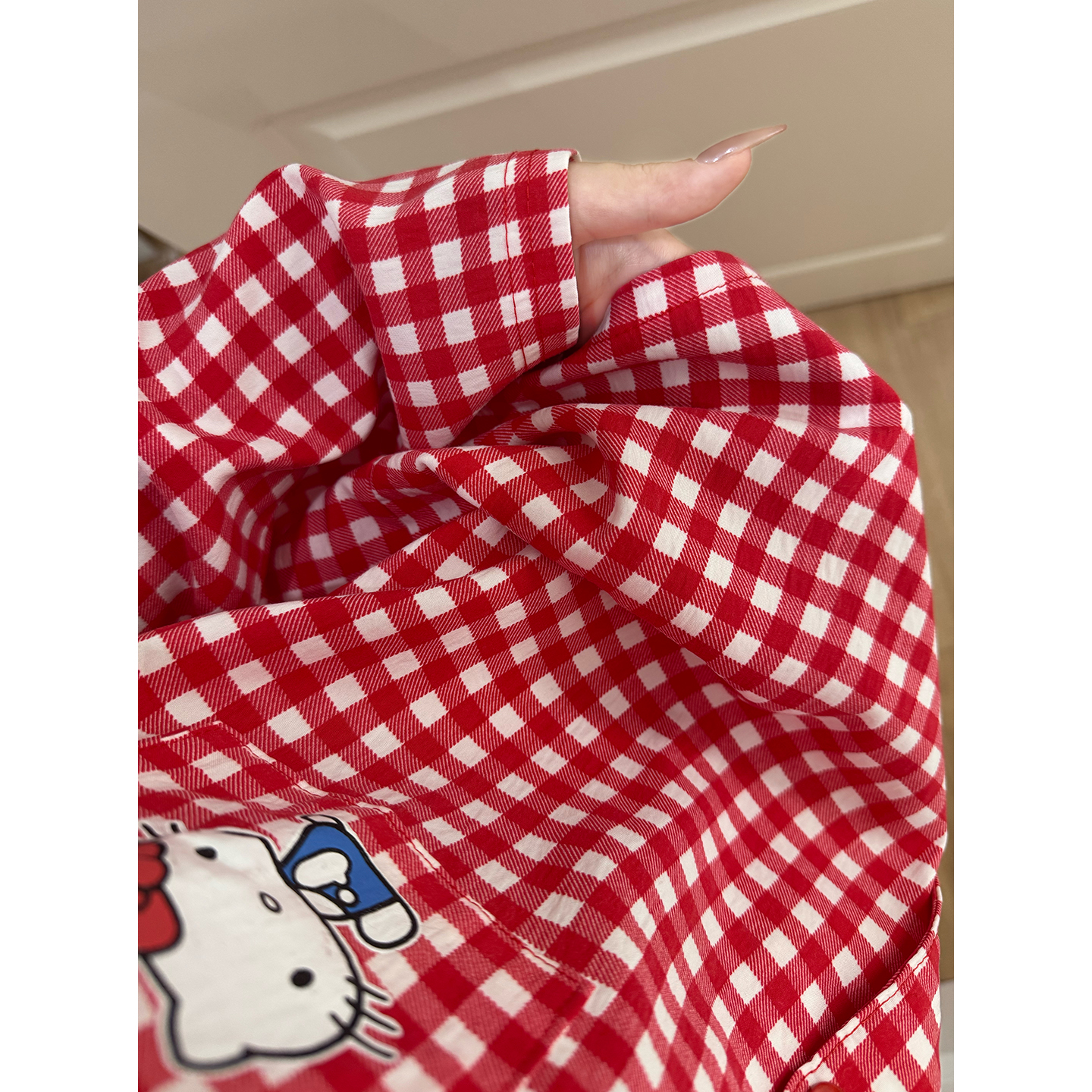 Summer Cloud Cotton Homewear Women Short Sleeve Shorts 2 Pcs Breathabl photo 2 (style 7206232)