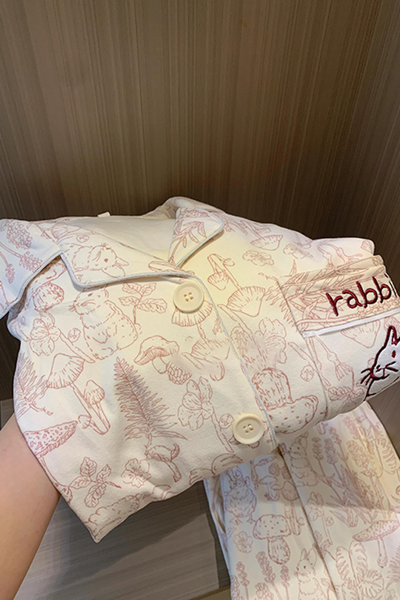 Summer Cotton-Like Homewear Women Short Sleeve Shorts 2 Pcs Breathable photo 4 (style 7208212)