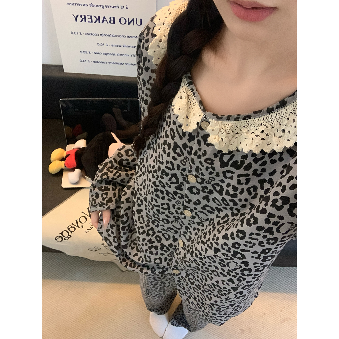Summer Cloud Cotton Homewear Women Short Sleeve Shorts 2 Pcs Breathabl photo 5 (style 7241182)