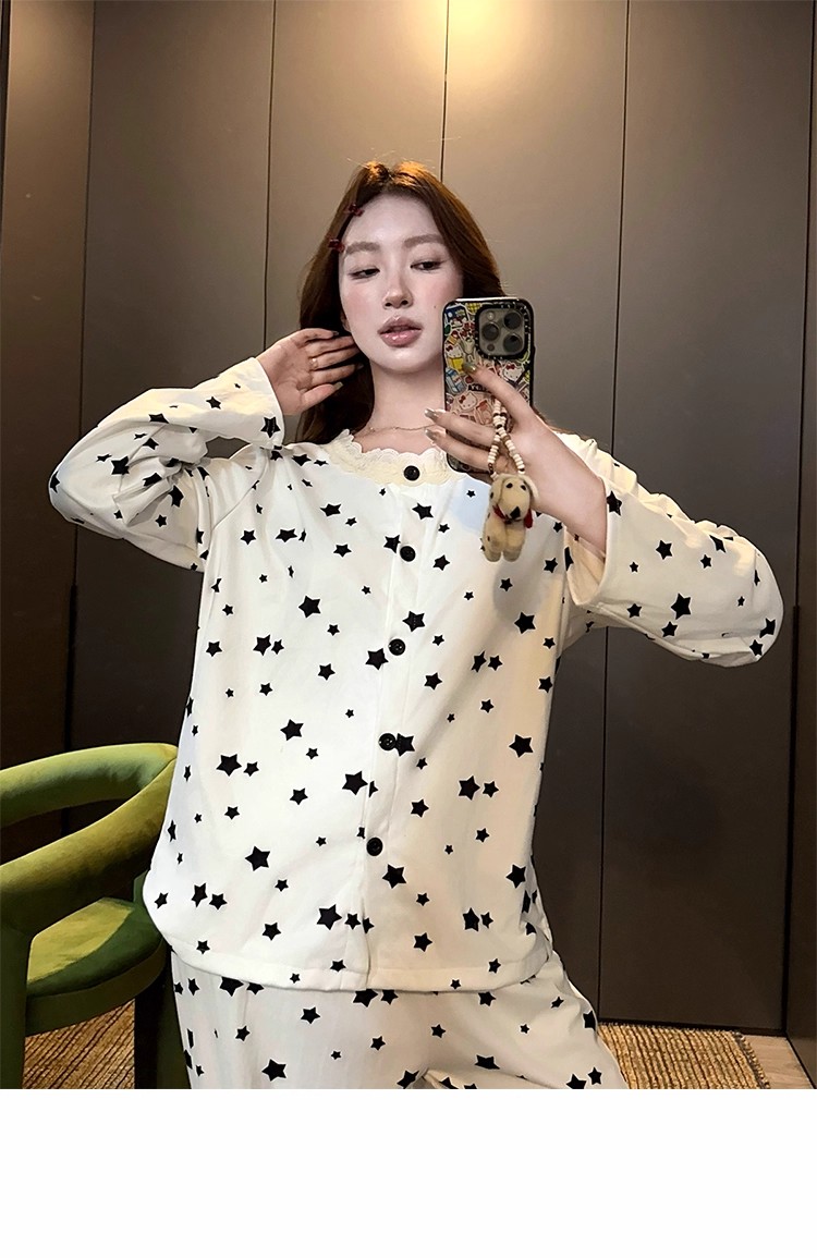 Summer Cotton Homewear Women Short Sleeve Shorts 2 Pcs Breathable Comf photo 7 (style 7260262)