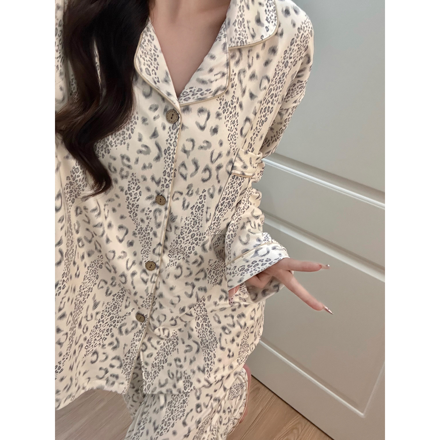 Summer Cotton Homewear Women Short Sleeve Shorts 2 Pcs Breathable Comf photo 6 (style 7261332)