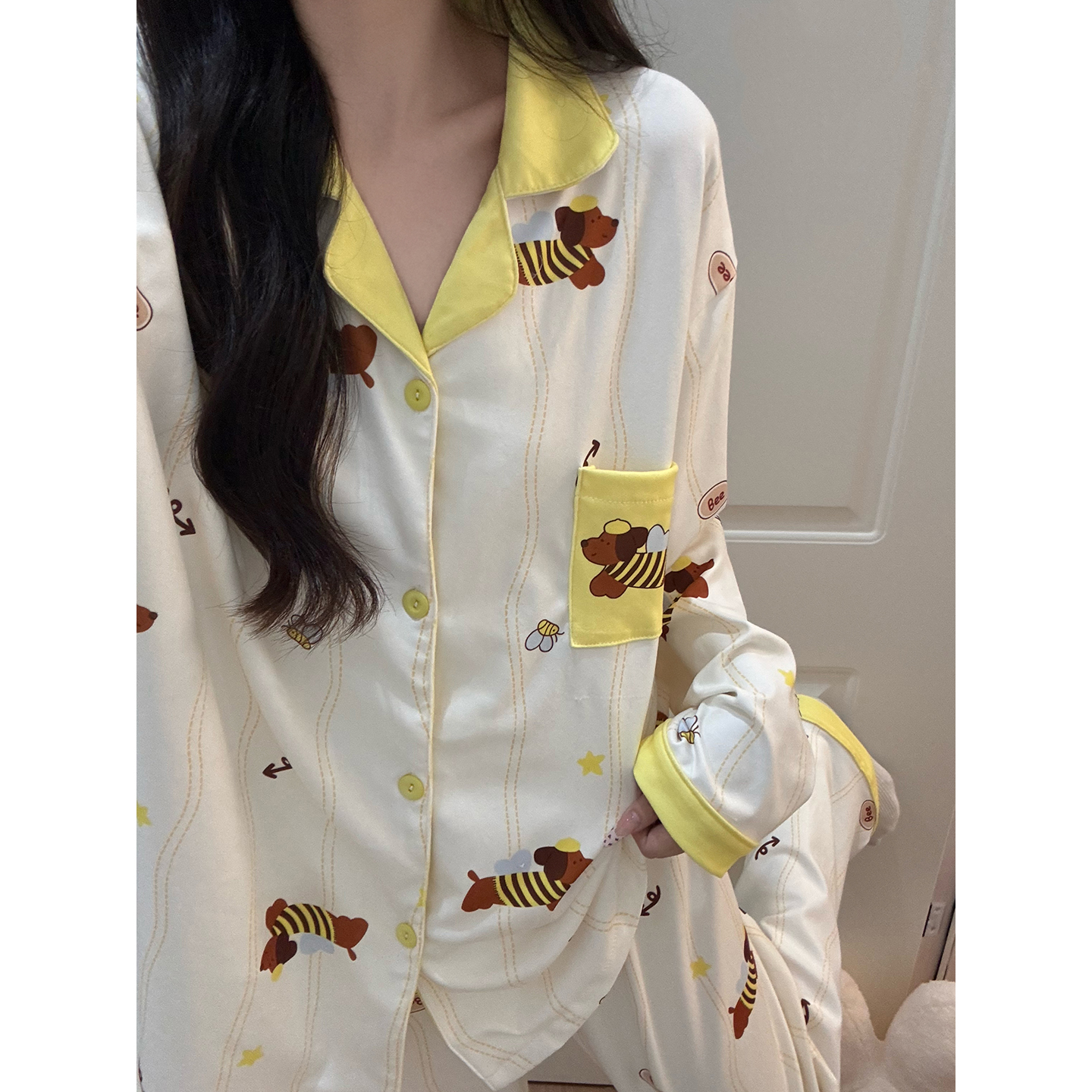 Summer Cotton Homewear Women Short Sleeve Shorts 2 Pcs Breathable Comf photo 6 (style 7263332)