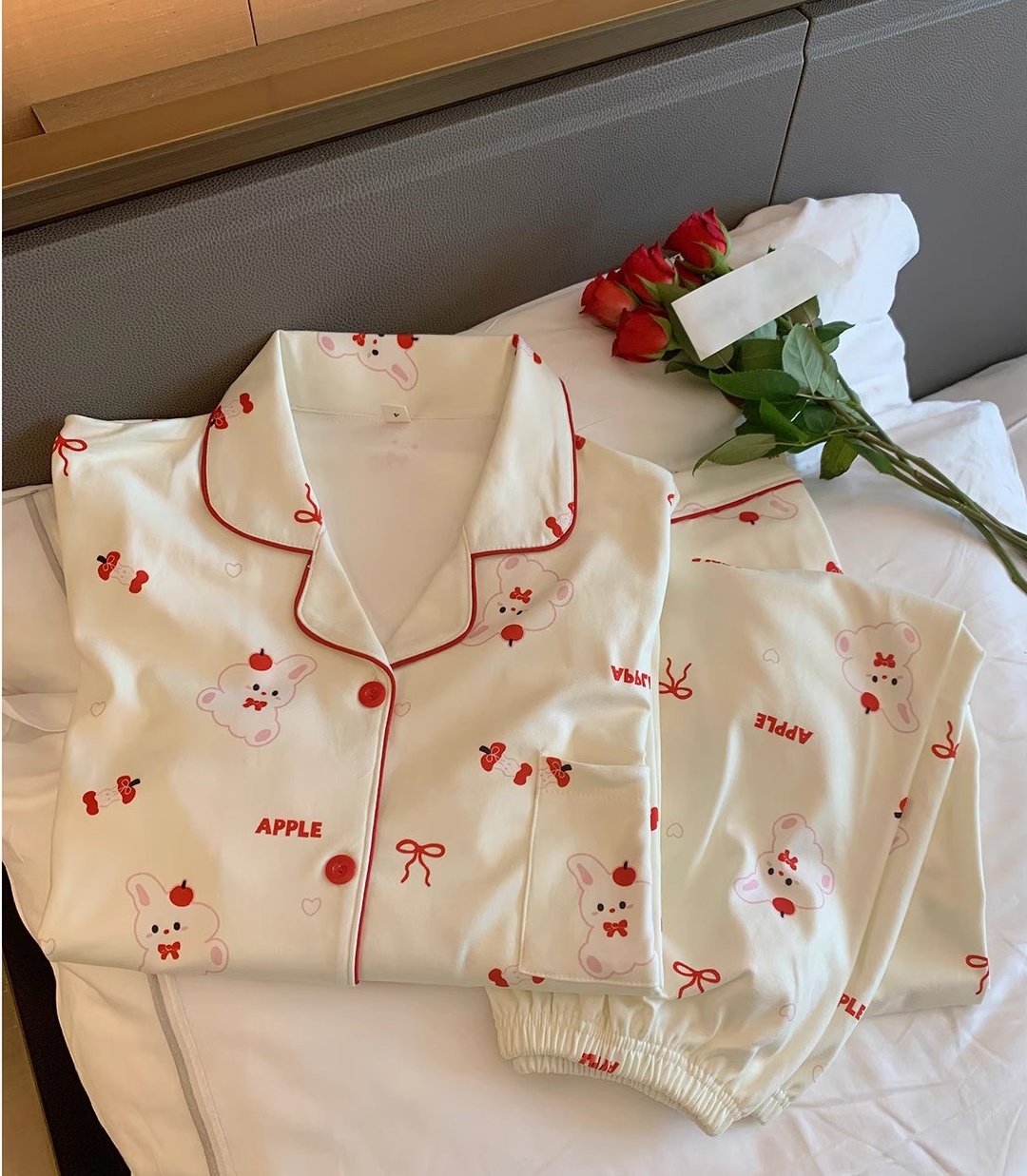 Summer Cotton Homewear Women Short Sleeve Shorts 2 Pcs Breathable Comf photo 2 (style 7267332)
