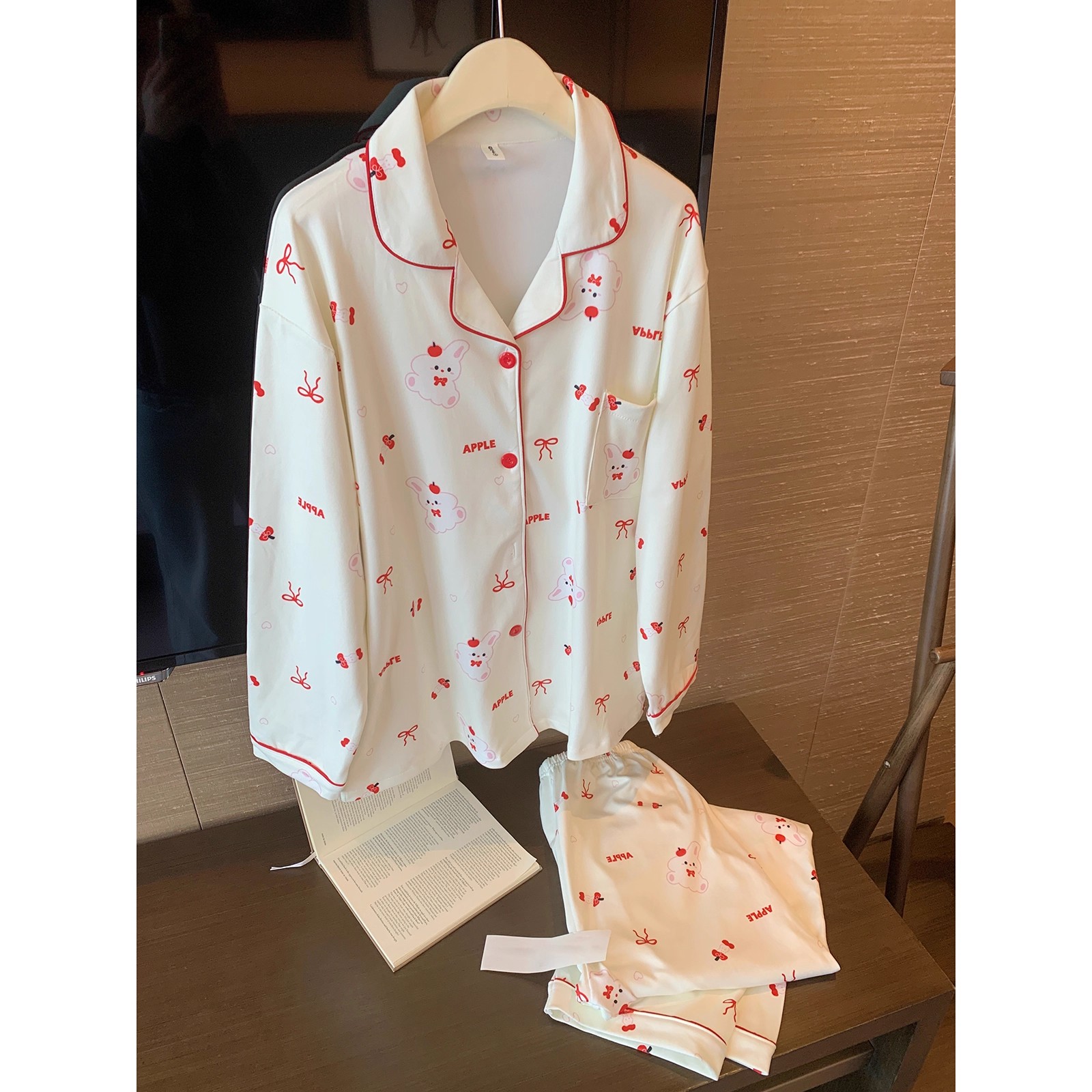 Summer Cotton Homewear Women Short Sleeve Shorts 2 Pcs Breathable Comf photo 3 (style 7267332)