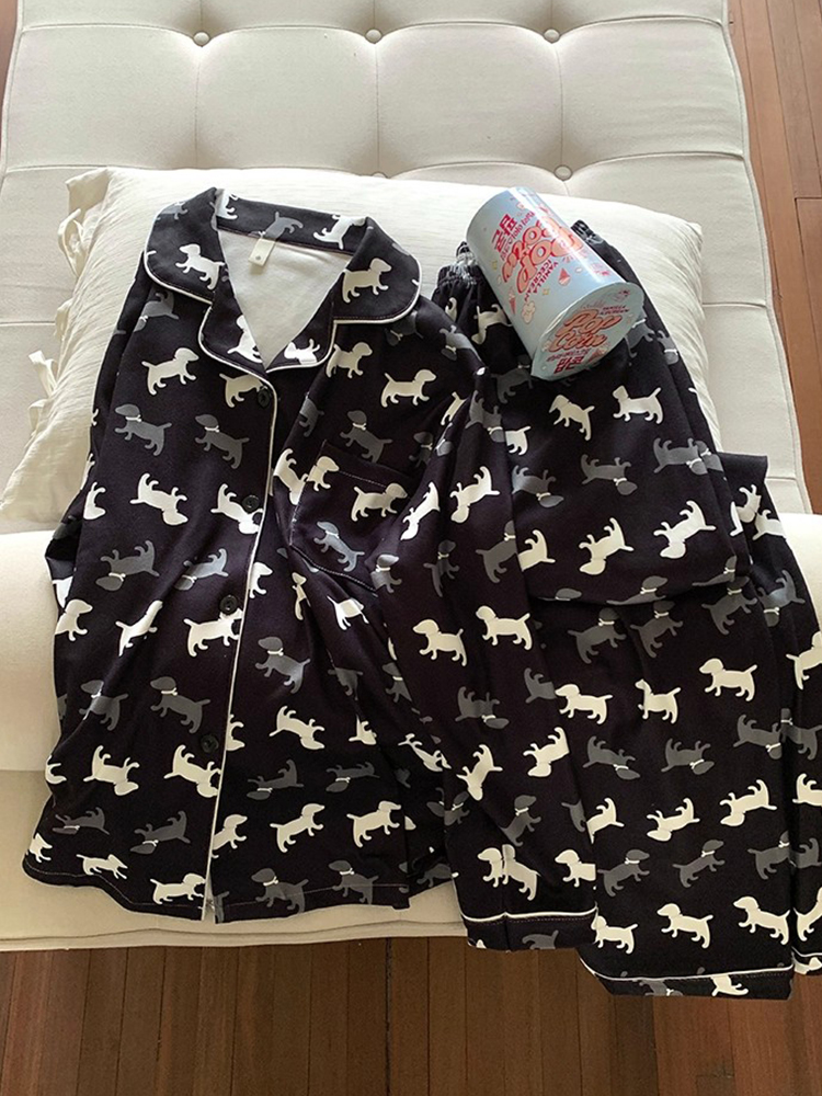 Summer Cotton Homewear Women Short Sleeve Shorts 2 Pcs Breathable Comf photo 6 (style 7274332)