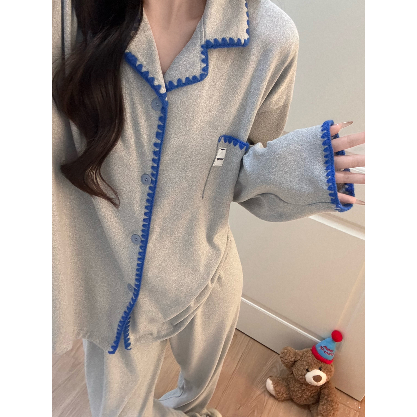 Summer Cotton Homewear Women Short Sleeve Shorts 2 Pcs Breathable Comf photo 1 (style 7286352)
